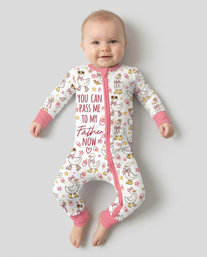 You Can Pass Me To Personalized Bamboo Convertible Zippy
