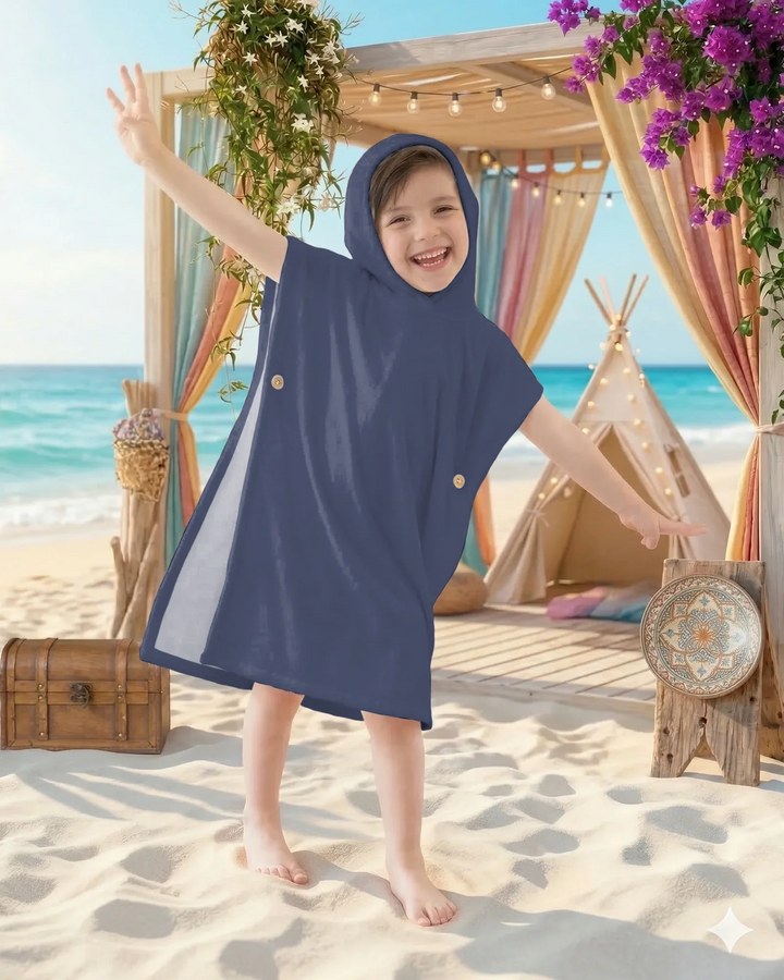 Solid Color Bamboo Swim Poncho