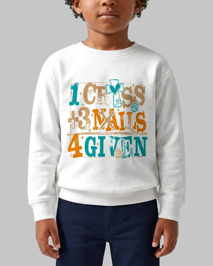 1 Cross 3 Nails 4 Given Bamboo Crewneck Sweatshirt
