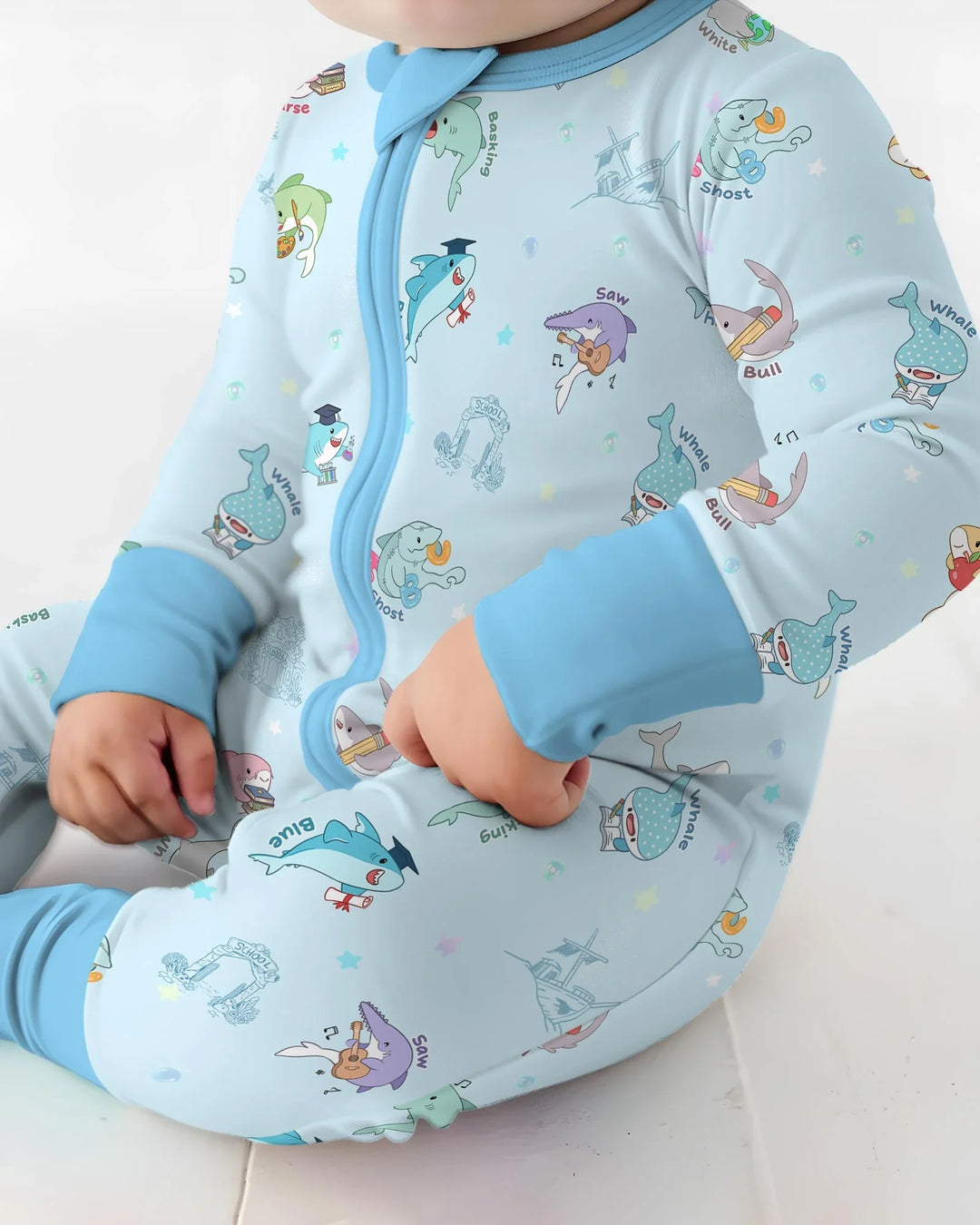 Shark School Bamboo Convertible Zippy