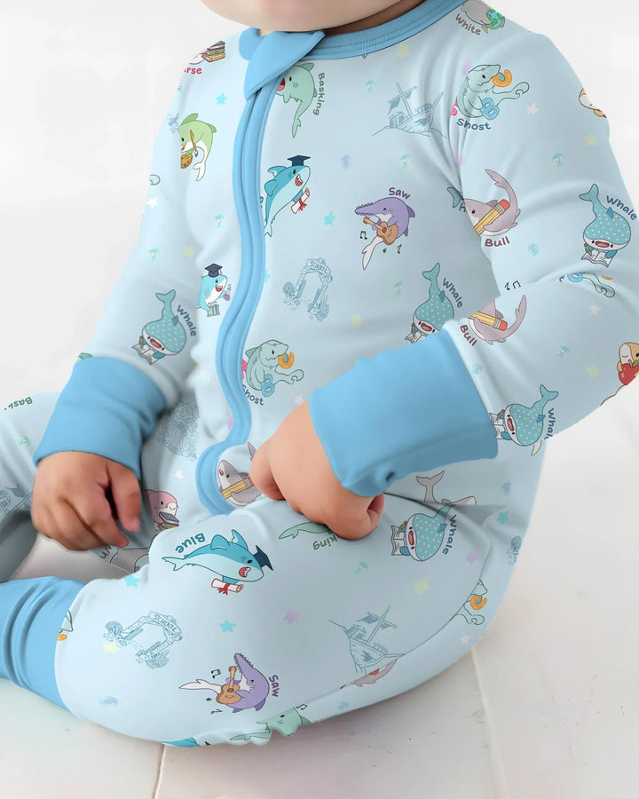 Shark School Bamboo Convertible Zippy