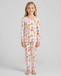 Whimsical Puppy Parade Family Matching Bamboo Two Piece Long Sleeve Pajama Set