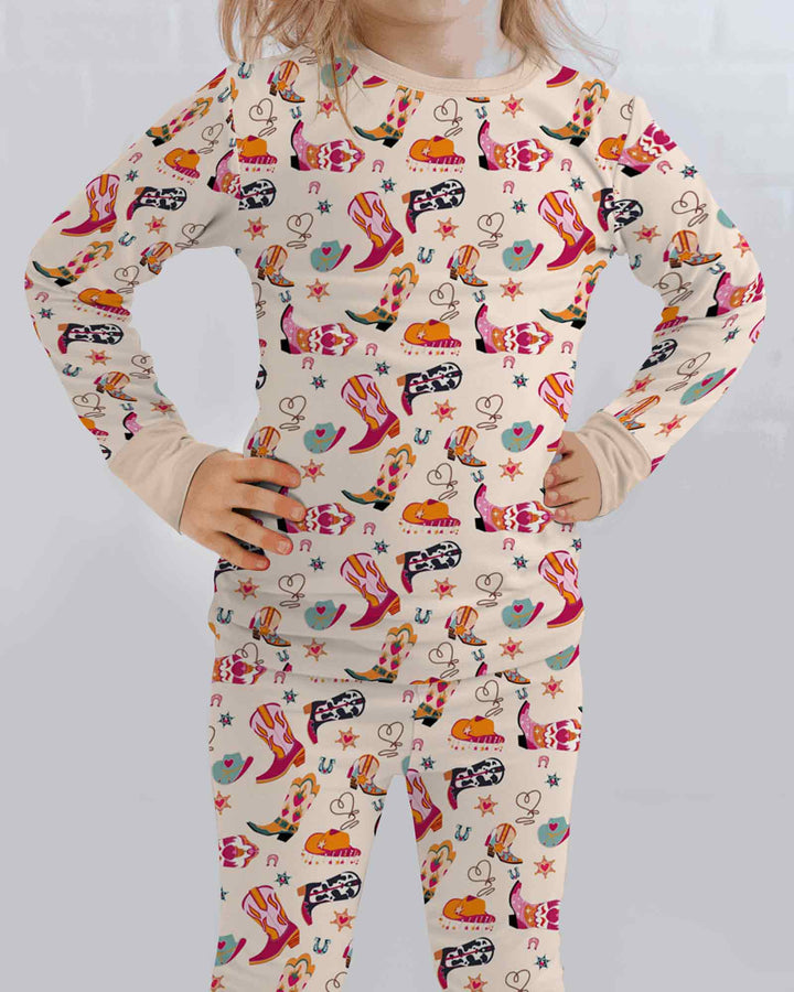 Template Bamboo Two Piece Long Sleeve Pyjamas Set