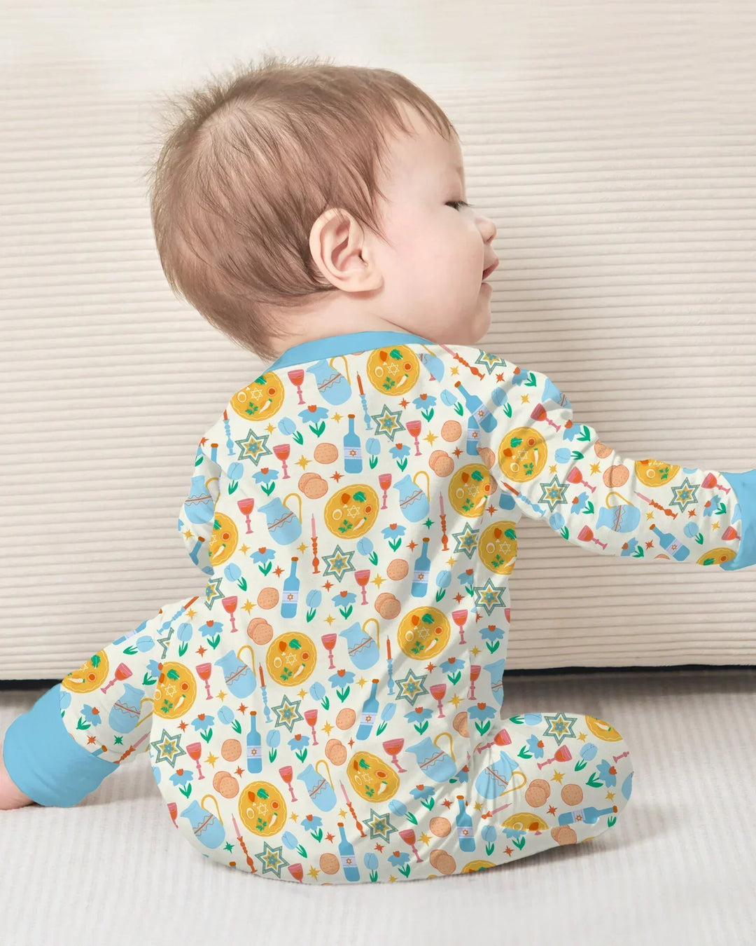 Pesach Sameach Matching Family Bamboo Convertible Zippy