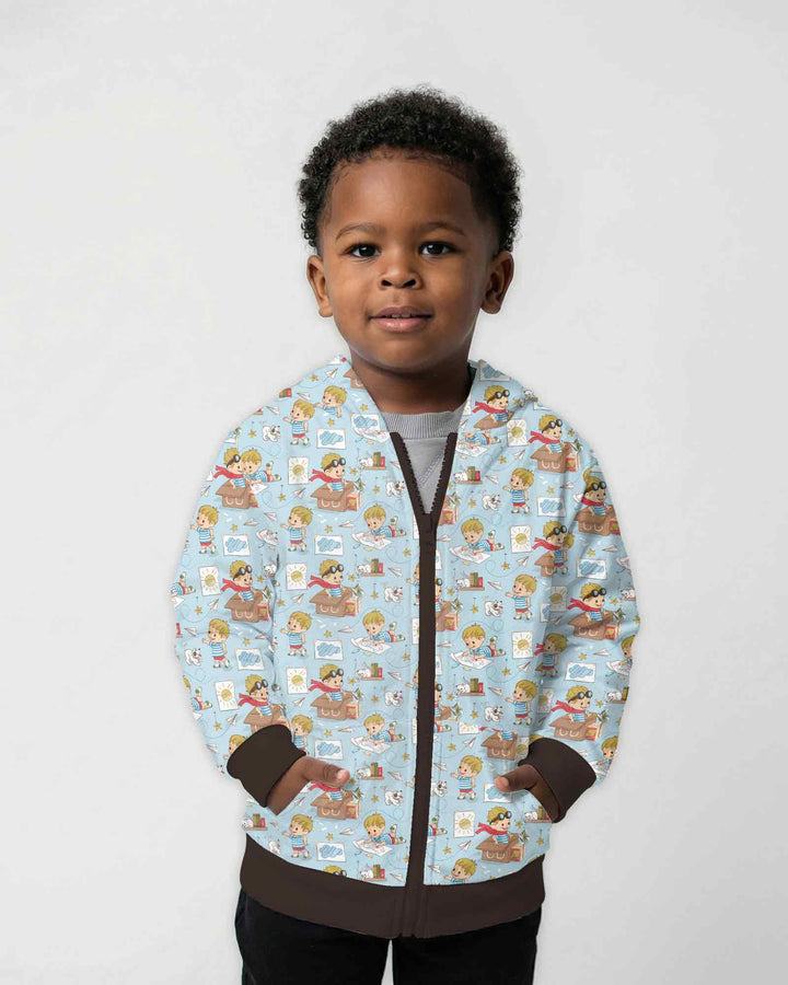 Tiny Explorer Tales Bamboo Zip Hoodie