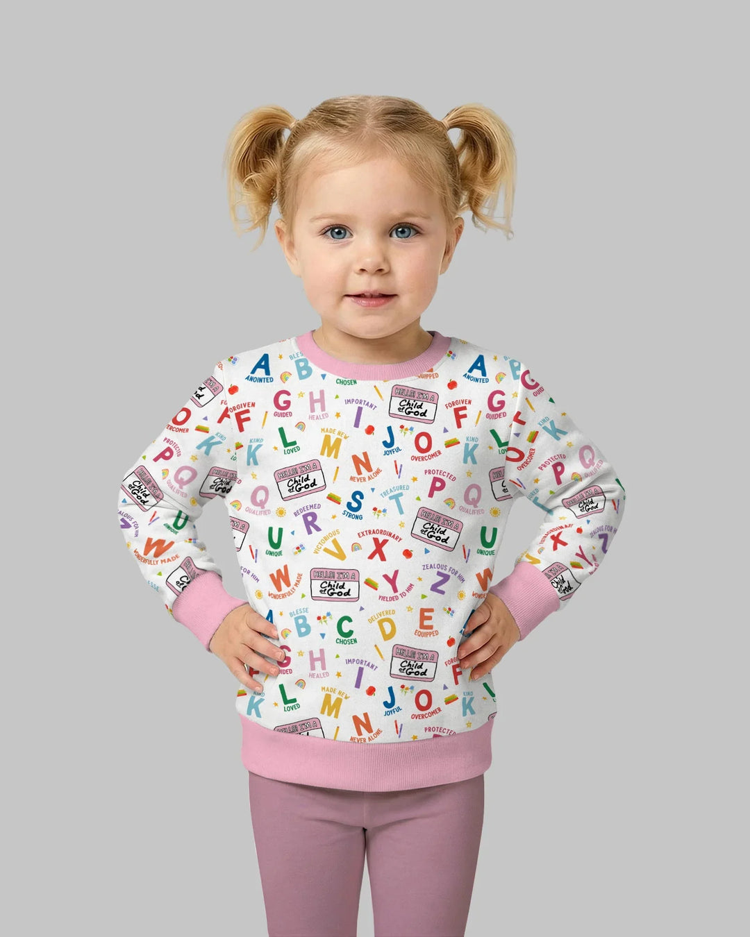I'm A Child Of God ABCs Bamboo Crewneck Sweatshirt