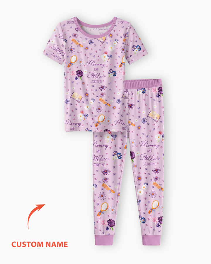 CUSTOM Template Bamboo Two Piece Short Sleeve Pyjamas Set