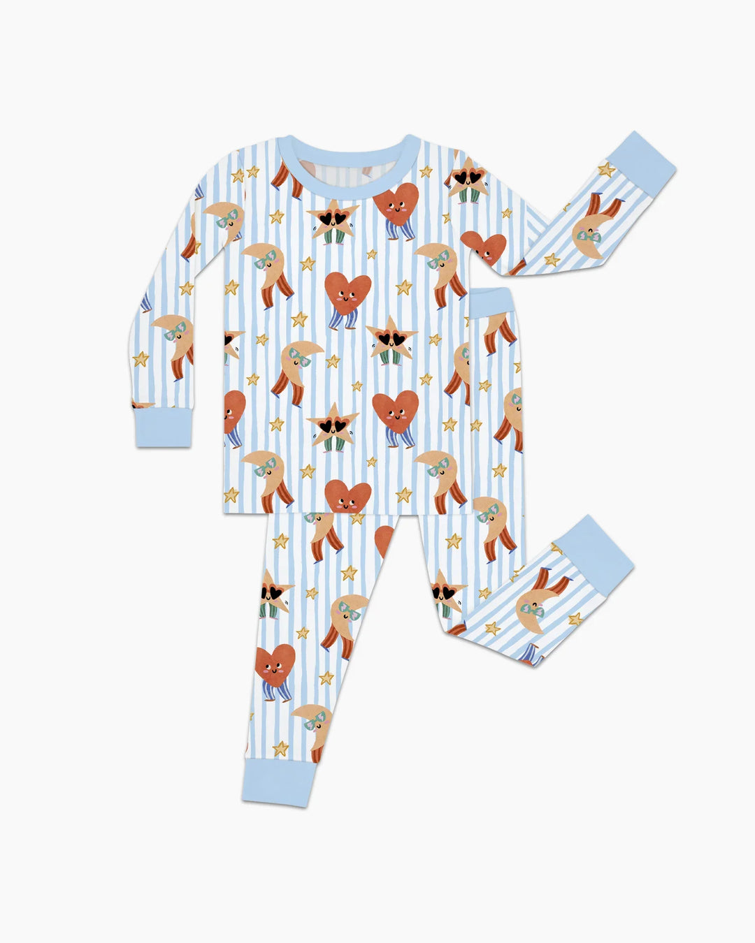 Dance More Dances Bamboo Two Piece Long Sleeve Pajama Set
