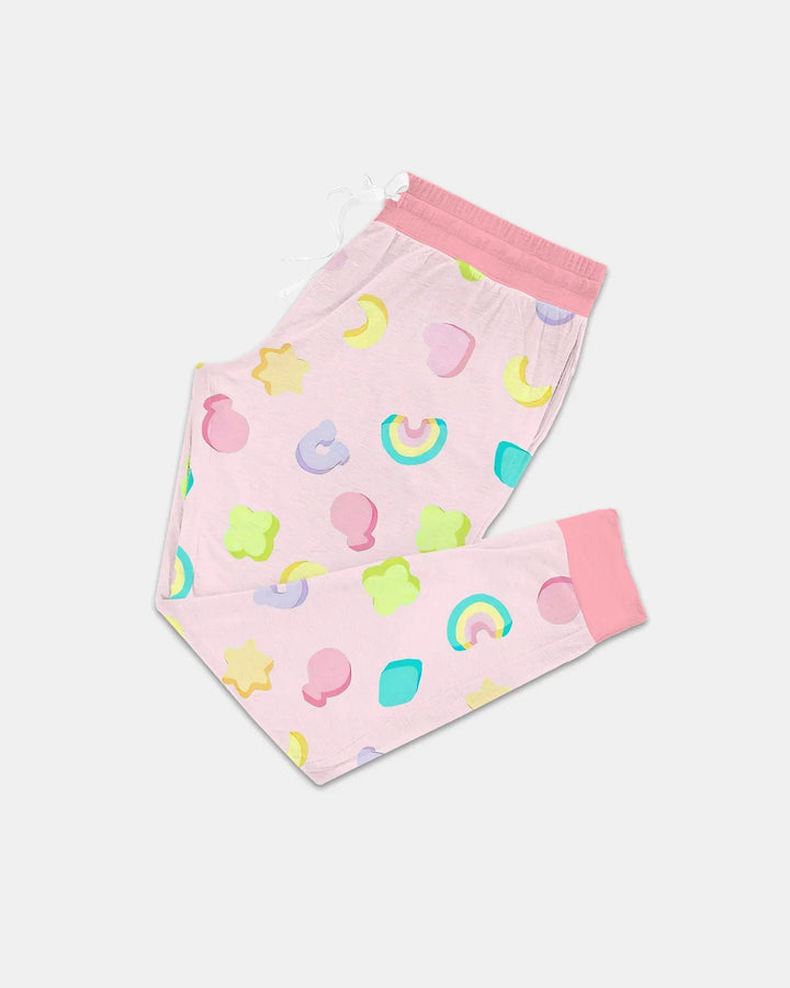 Pastel Lucky Charms Scatter Bamboo Women Pajama Set
