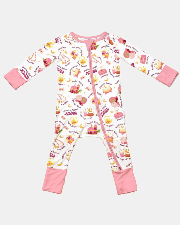Ramadan Mubarak Matching Family Bamboo Convertible Zippy