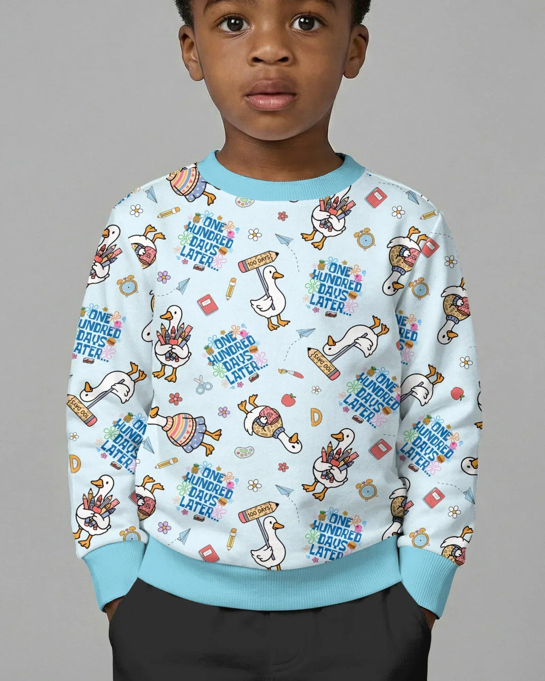 One Hundred Days Later Silly Goose Bamboo Crewneck Sweatshirt