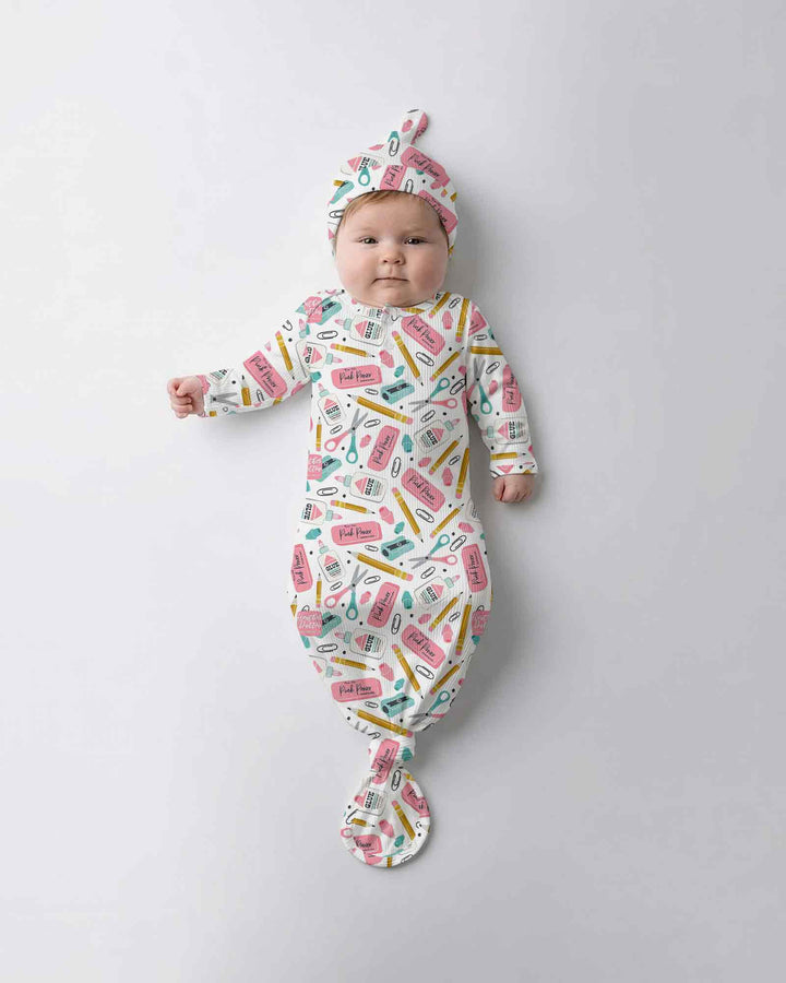 Pink Power School Supplies Bamboo Knot Gown