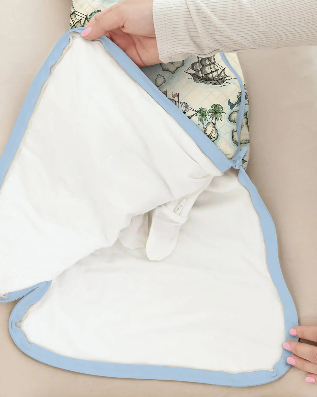 Pirate Treasure Map Quest Bamboo Sleep Bag