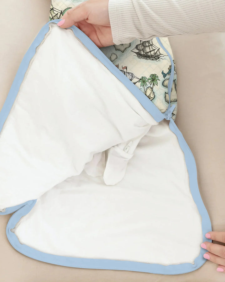 Pirate Treasure Map Quest Bamboo Sleep Bag