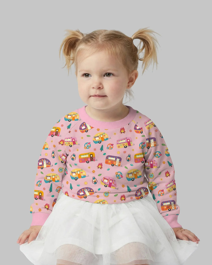 Happy Little Camper Bamboo Crewneck Sweatshirt