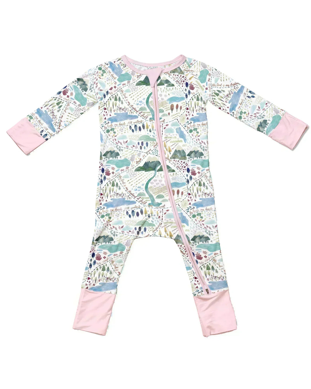 Whimsical Psalms 23 Map Bamboo Convertible Zippy