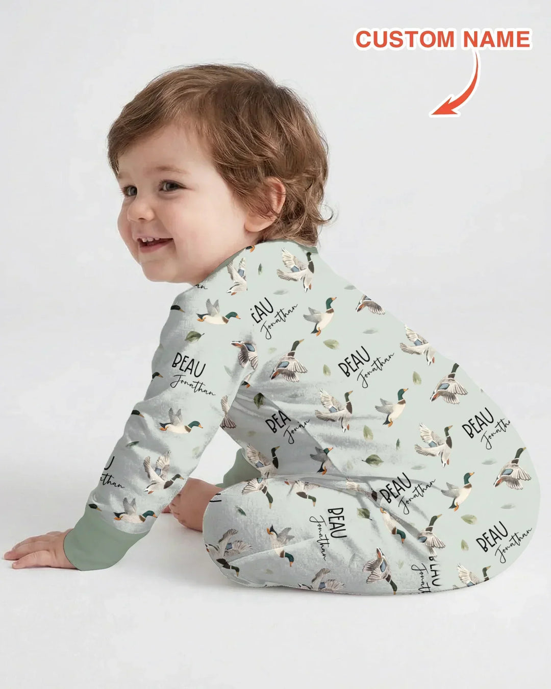 Custom Name Mallard Duck Bamboo Convertible Zippy