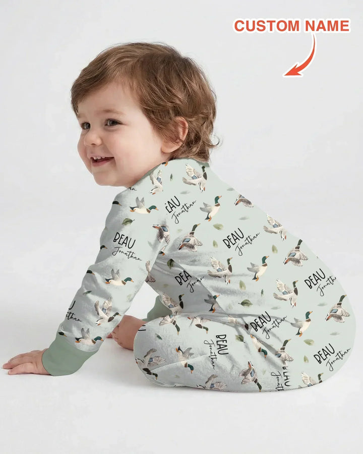 Custom Name Mallard Duck Bamboo Convertible Zippy