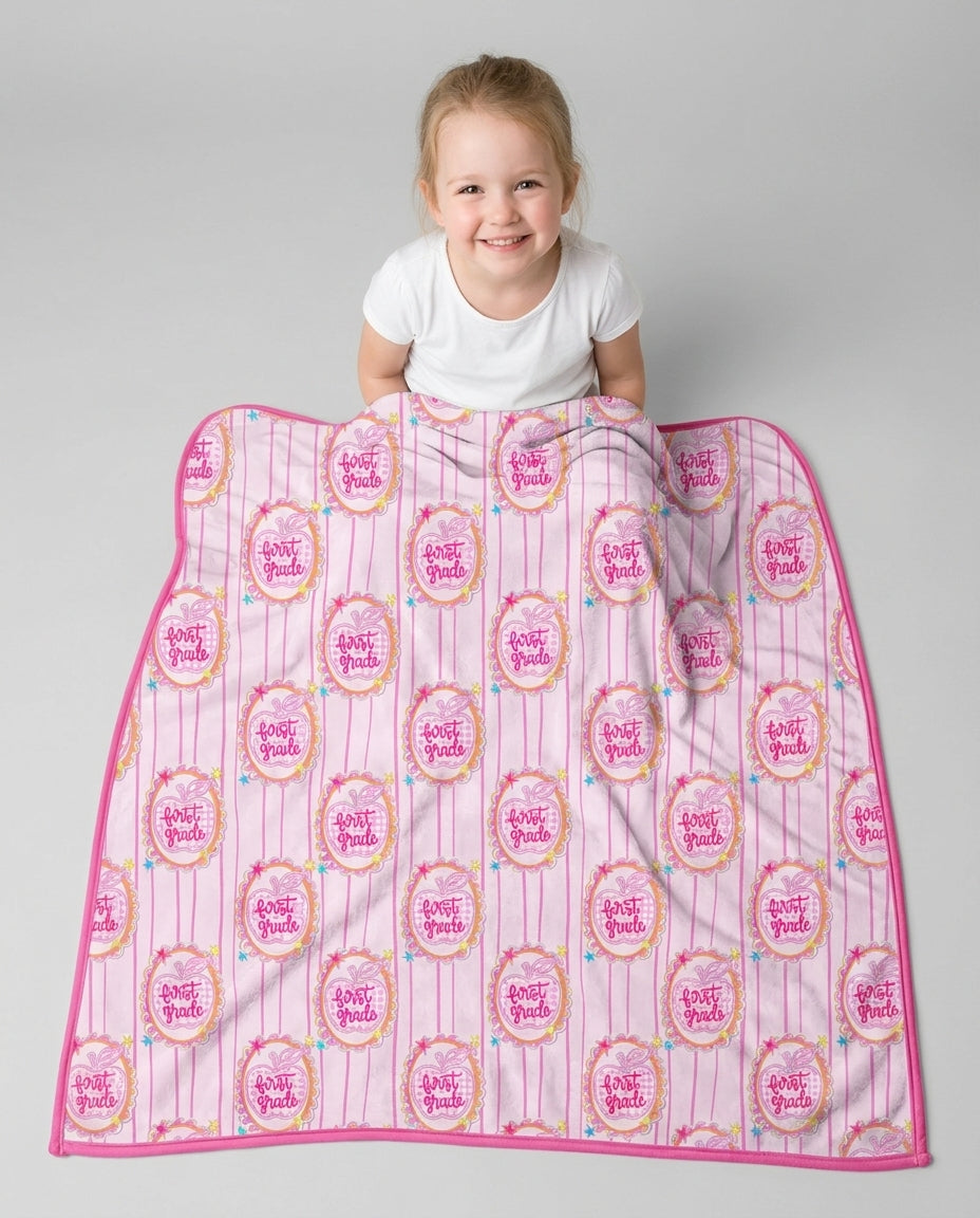 Custom Grade School Sweetie Bamboo Blanket