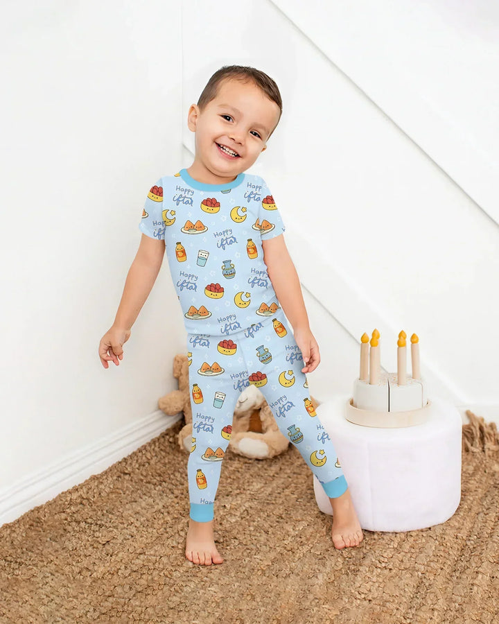 Iftar Party Bamboo Two Piece Short Sleeve Pajama Set