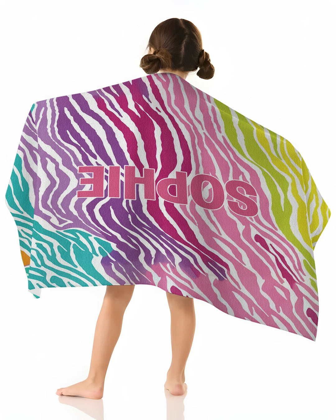 Custom Name Pretty Pattern Bamboo Beach Towel