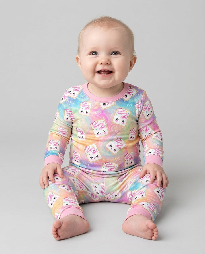 Template Bamboo Two Piece Long Sleeve Pyjamas Set