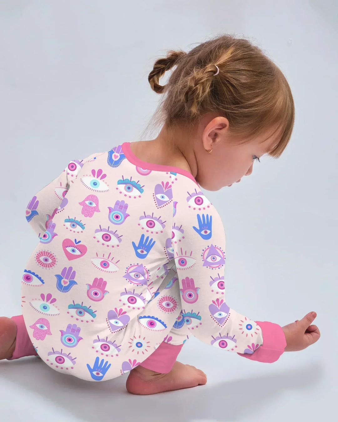 Hamsa Heart Guardians Family Matching Bamboo Convertible Zippy