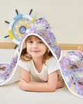 Floral Pawty Bamboo Wearable Hooded Blanket