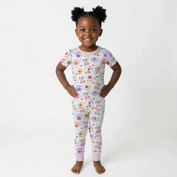 Child of God Bamboo Two Piece Short Sleeve Pajama Set