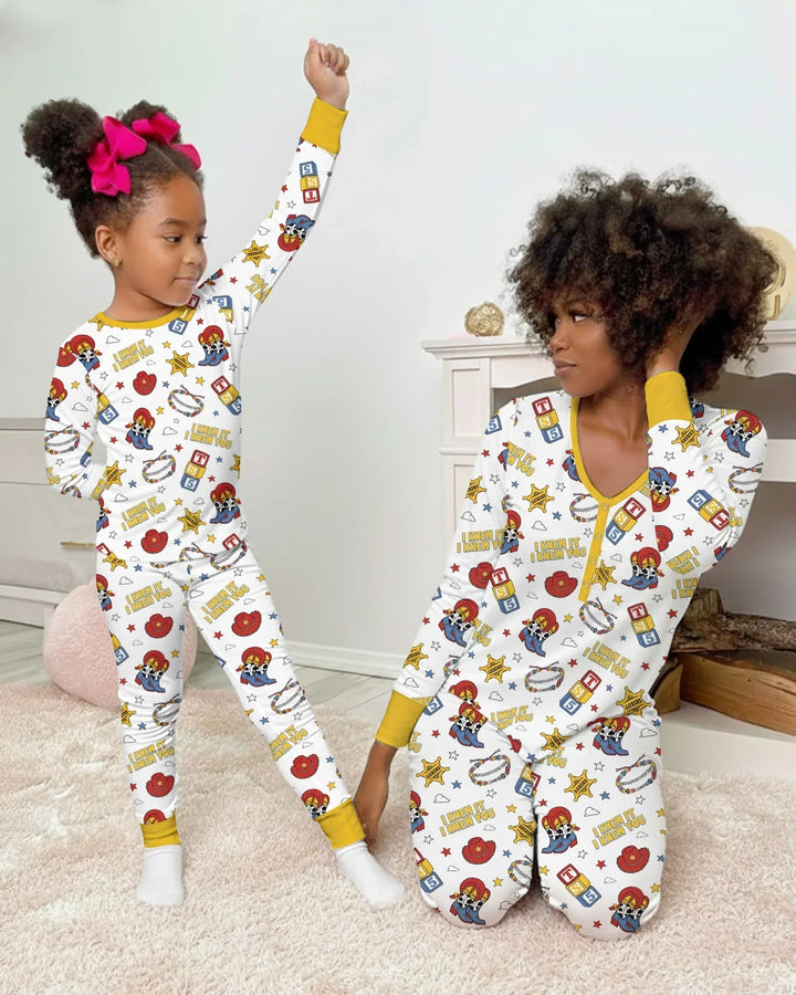 Little Cowgirl Bamboo Women Pajama Set