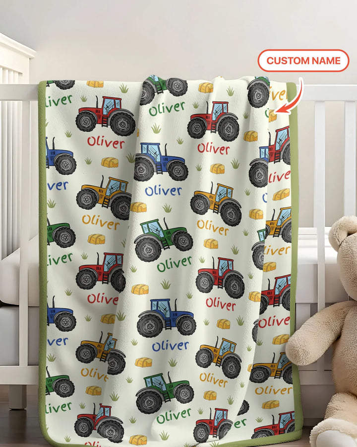 Custom Name A Little Dirt Never Hurt Bamboo Blanket