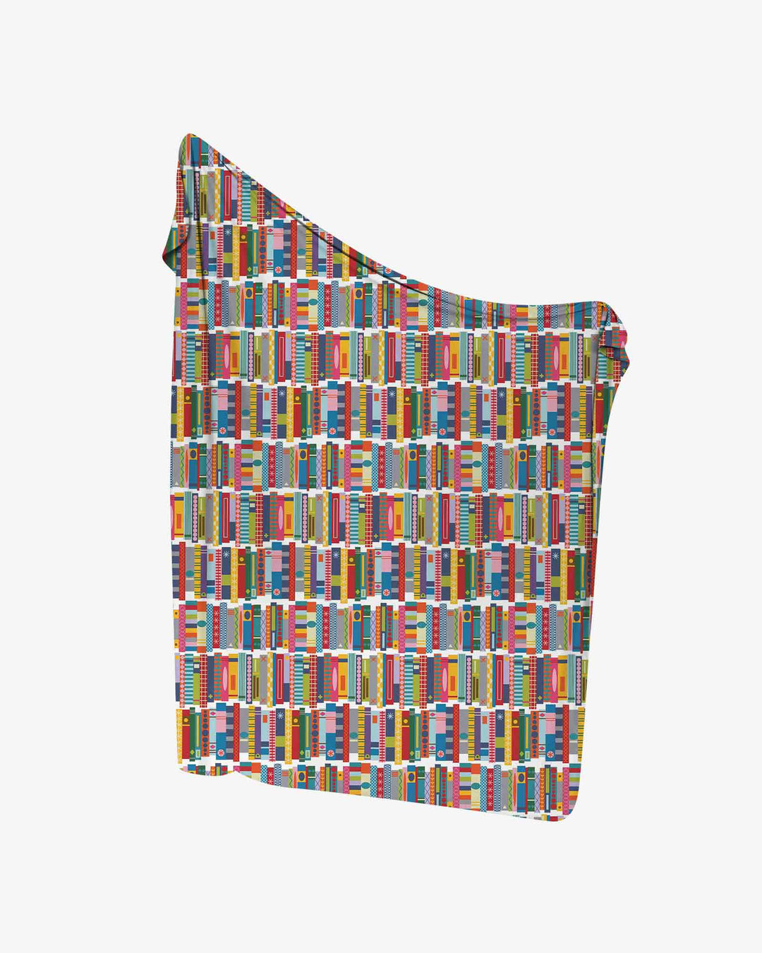 Rainbow Bookshelf swaddle blanket