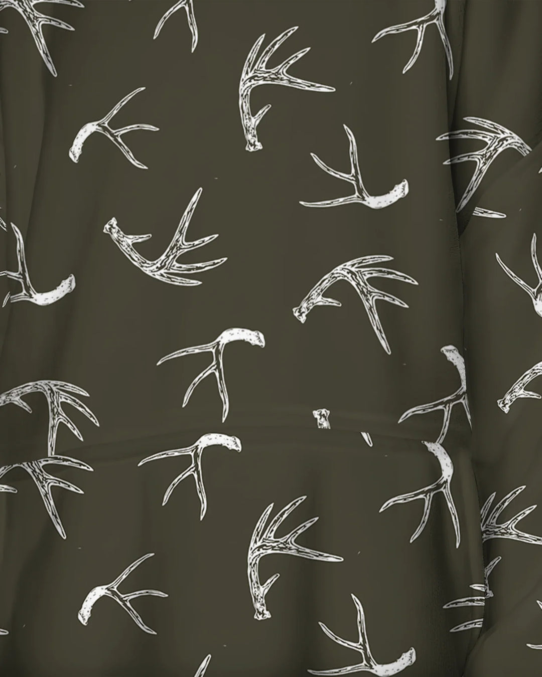 Antlers Minimalism Wearable Bamboo Blanket Hoodie