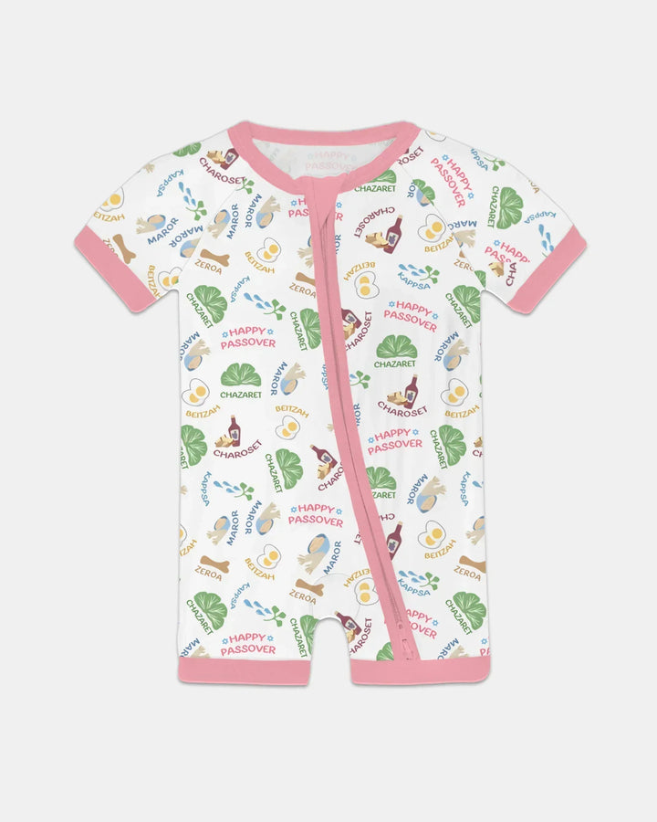 Happy Passover Matching Family Bamboo Shorty Zippy