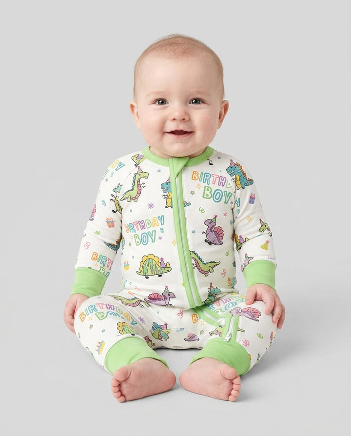 Dino Birthday Boy Bamboo Convertible Zippy