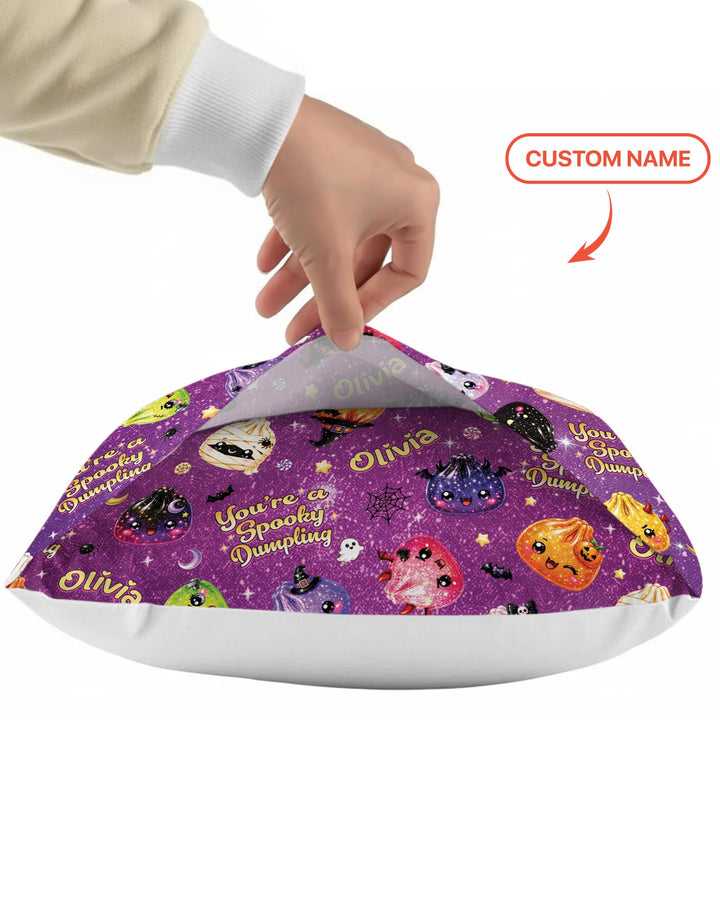 Custom Name You're A Spooky Dumpling Bamboo Pillow Case