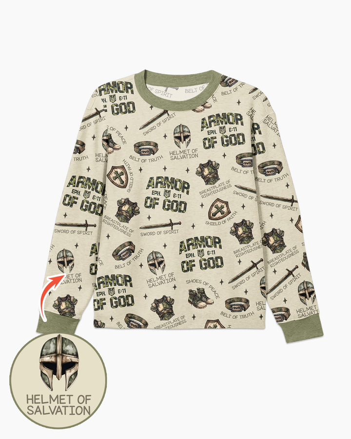 Camo Armor Of God Bamboo Men's Pajama Set