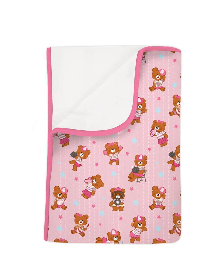 Born To Play Baseball Bamboo Blanket