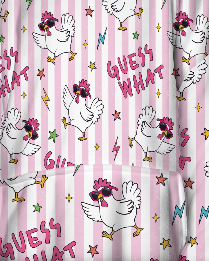 Guess What Chicken Butt! Bamboo Blanket Hoodie