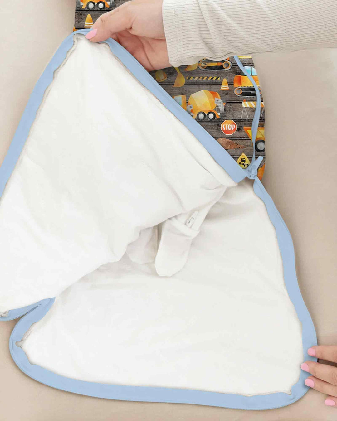 Construction Vehicles Bamboo Sleep Bag