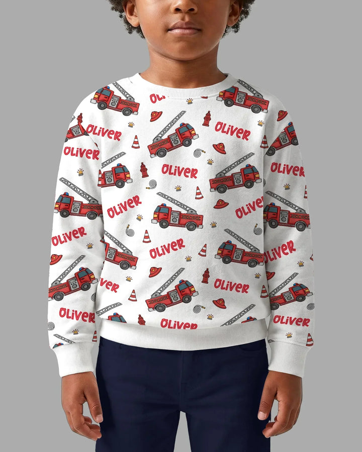 Custom Name Future Firefighters Bamboo Crewneck Sweatshirt