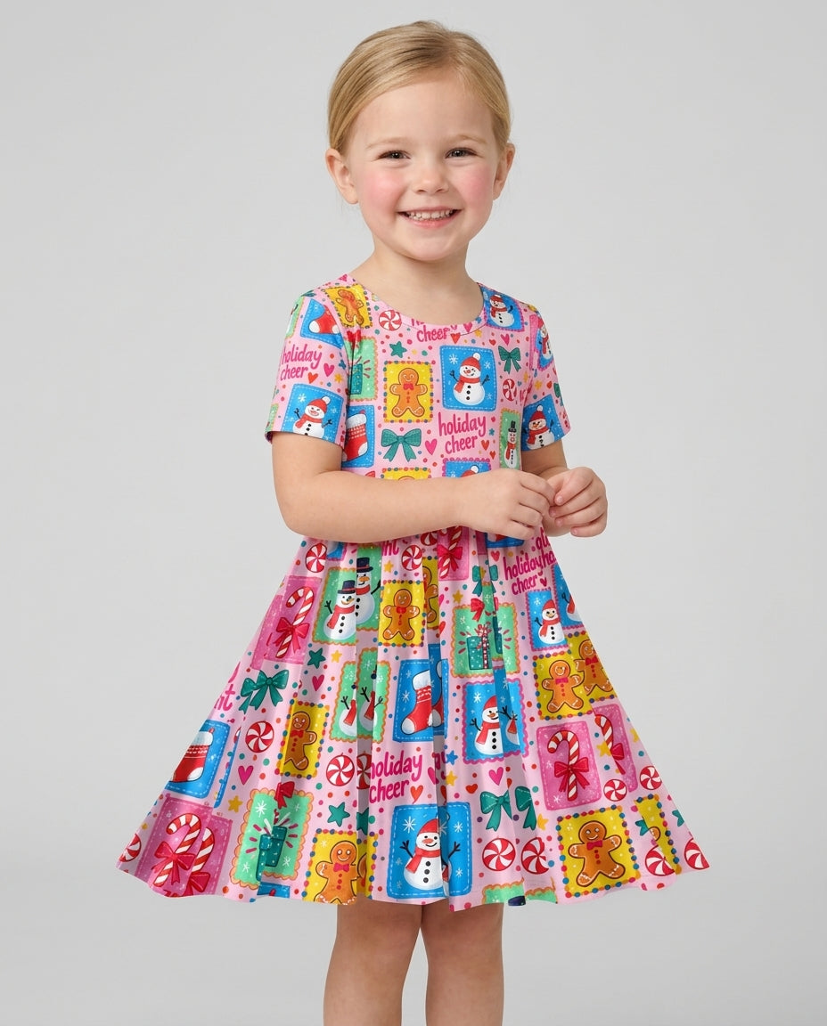 Merry & Bright Bamboo Twirl Dress