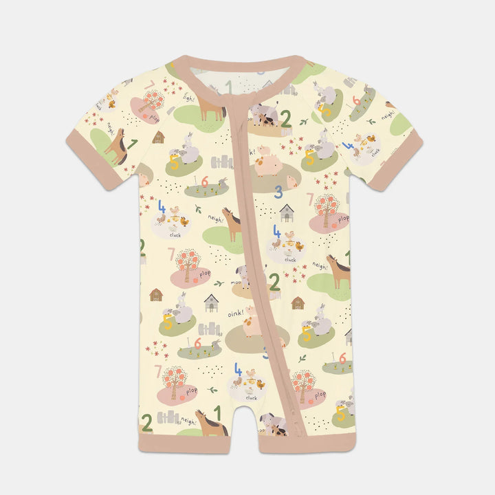 Farm Animal Counting Bamboo Shorty Zippy