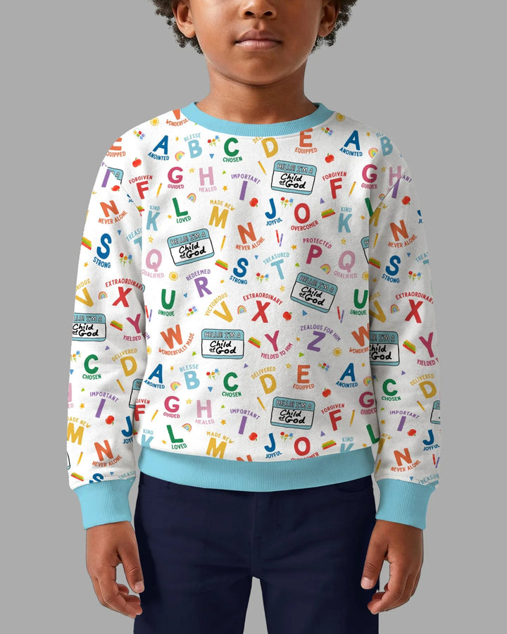 I'm A Child Of God ABCs Bamboo Crewneck Sweatshirt