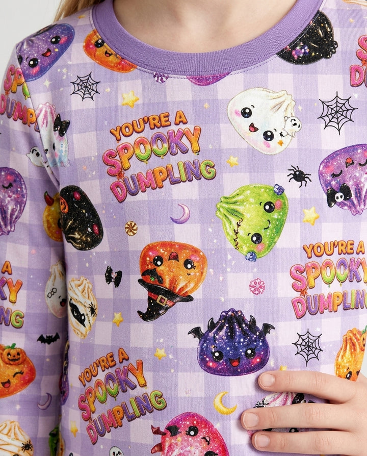 You're A Spooky Dumpling Bamboo Two Piece Long Sleeve Pajama Set