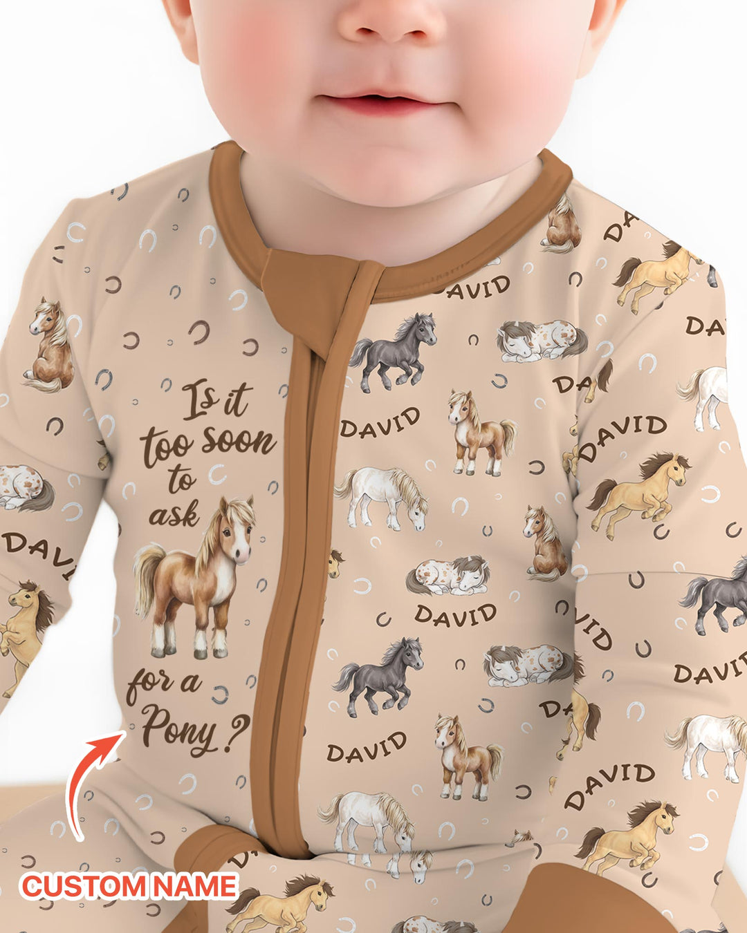 Custom Name Is It Too Soon to Ask for a Pony Bamboo Convertible Zippy