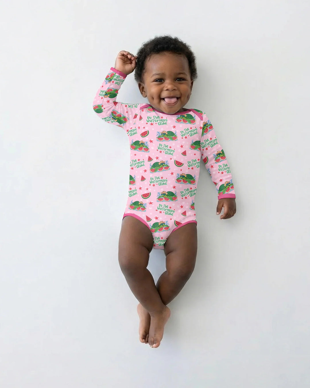 Watermelon Turtle Family Matching Bamboo Bodysuit