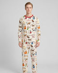 The 12 Cats of Christmas Bamboo Men's Pajama Set