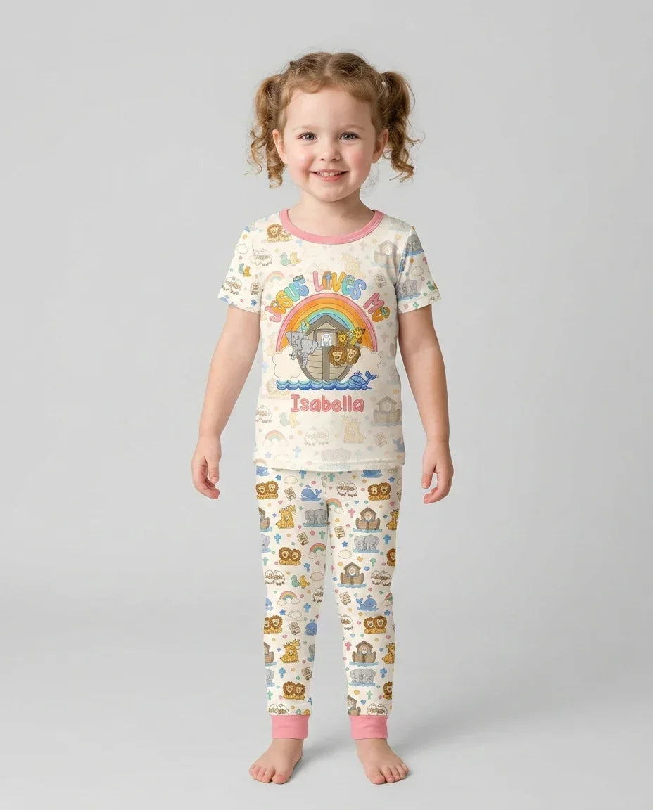 CUSTOM Template Bamboo Two Piece Short Sleeve Pyjamas Set