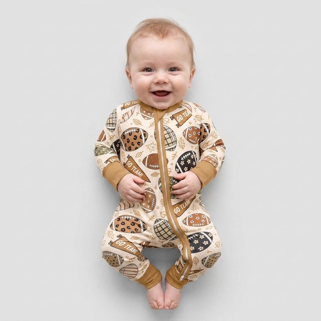 Football Fall Bamboo Convertible Zippy